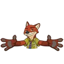 Стикер Ник Уайлд Без Текста