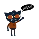 Стикер Night In The Woods Dialog