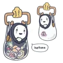 Стикер Kaonashi