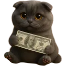 Стикер Котик Нонг Дум
