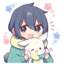 Стикер Новогодняя парочка