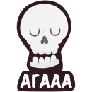 Стикер Офисный Скелет