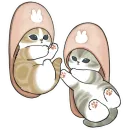 Стикер Милые котьки