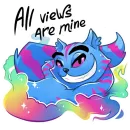 Стикер Opium Cheshire cat