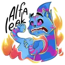 Стикер Opium Cheshire cat