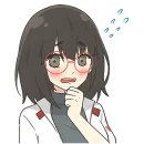 Стикер Отличница тян