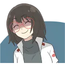 Стикер Отличница тян