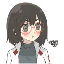 Стикер Отличница тян