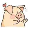 Стикер PIGPIG & GuaGua Prt.1-2 (FULL) [英文]