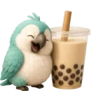 Стикер Попугай Сан