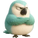 Стикер Попугай Сан