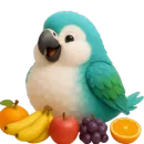 Стикер Попугай Сан