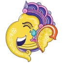 Стикер Funky Pattachitra Ganesha