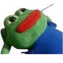 Стикер pepe и peepo - для важных разговоров (почему рот в говне?)