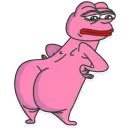 Стикер Pink PEPE