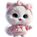 Стикер Розовая киса