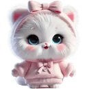 Стикер Розовая киса