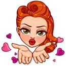 Стикер Pin up Girl