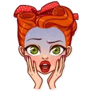 Стикер Pin up Girl