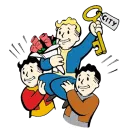 Стикер Fallout Vault Boy