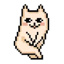 Стикер Pixel cat
