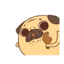 Стикер Poggo the Pug (FULL) [英文]