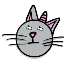 Стикер Радужная кошечка | Rainbow kitty