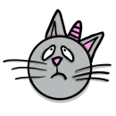 Стикер Радужная кошечка | Rainbow kitty