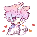 Стикер Принц Единорог