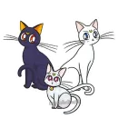 Стикер 💜️️️️️️Luna 💋️️️️️️ Artemis💜️️️️️️