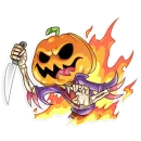 Стикер Pumpkin Head