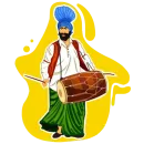 Стикер Bhangra ਭੰਗੜਾ