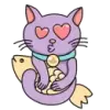 Стикер Purple Cat