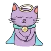 Стикер Purple Cat