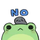 Стикер ROUND FROG FRIENDS