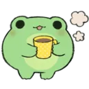 Стикер ROUND FROG FRIENDS