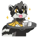 Стикер Raccoons by Pulexart.com