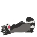 Стикер Raccoons by Pulexart.com