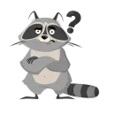 Стикер Racoon