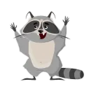 Стикер Racoon