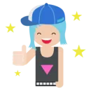 Стикер Rainbow for people