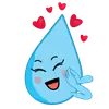 Стикер Raindrops