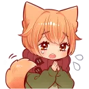 Стикер Рыжий котенок