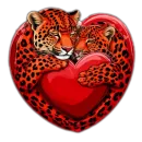 Стикер Red Leopard