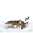 Стикер Red Wolf