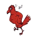 Стикер Red crow