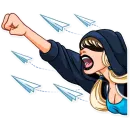 Стикер Resistance Girl