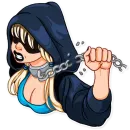 Стикер Resistance Girl