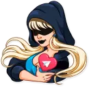 Стикер Resistance Girl