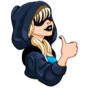 Стикер Resistance Girl